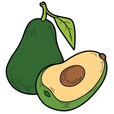 Intermediate English Vocabulary Fruit Pictionary Avocado